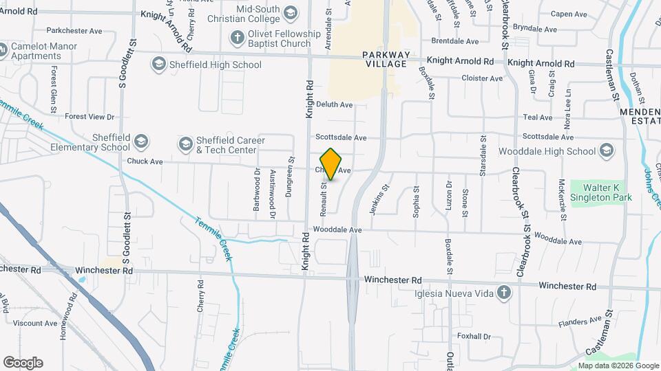 3404 Renault St Map and Location Details