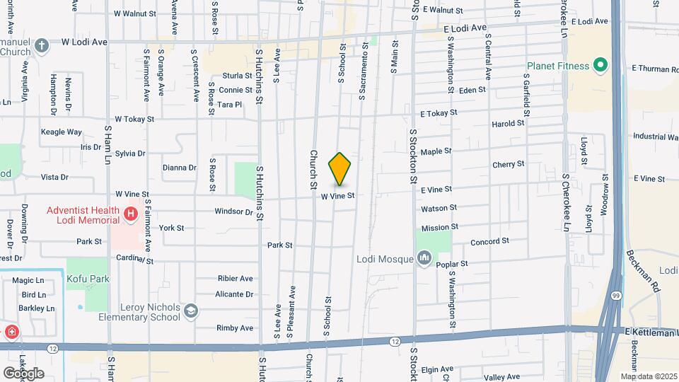 25 W Vine St Mapa y Detalles de la Ubicación