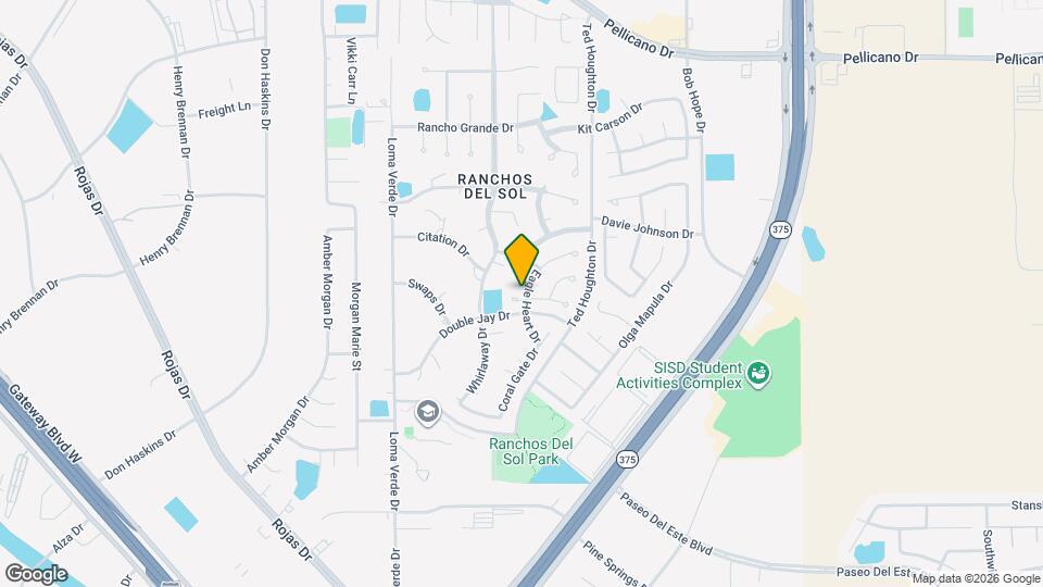 12267 Bronco Buster Ln Map and Location Details