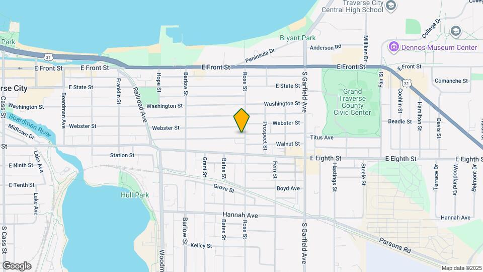 414 Rose St Map and Location Details