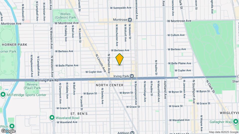 1915 W Belle Plaine Ave Map and Location Details