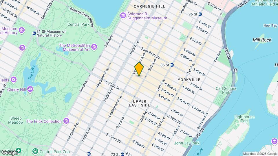 172 E 82nd St Map and Location Details