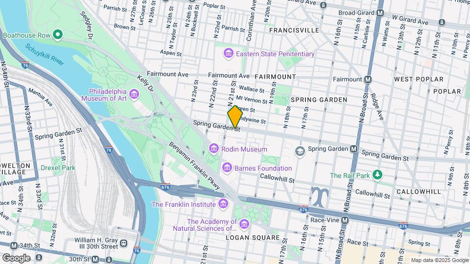 2022 Spring Garden St Map and Location Details