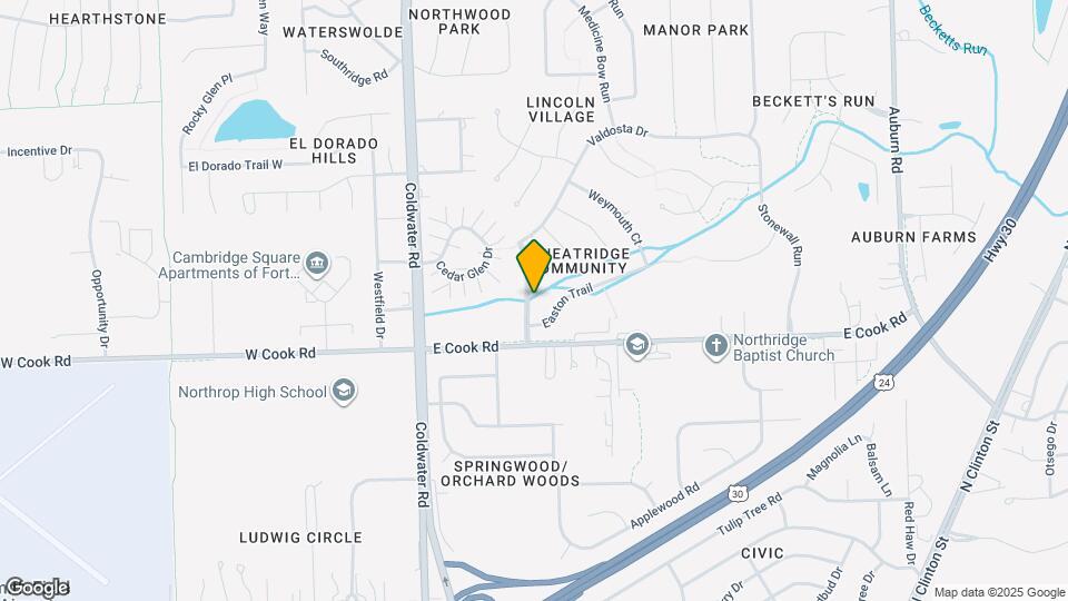 7516 Bridgewater Dr Map and Location Details