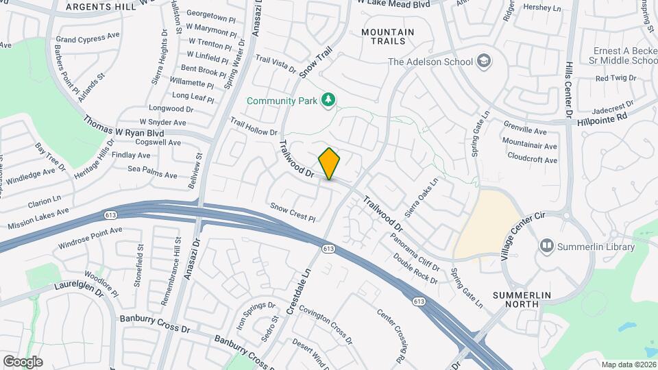 10024 Pinnacle View Pl Map and Location Details