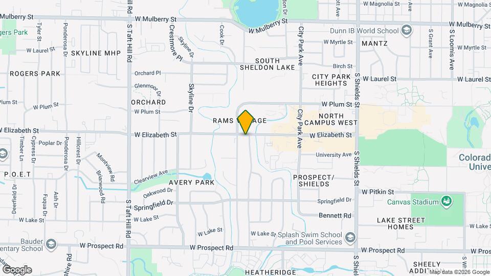 1101 S Bryan Ave Map and Location Details