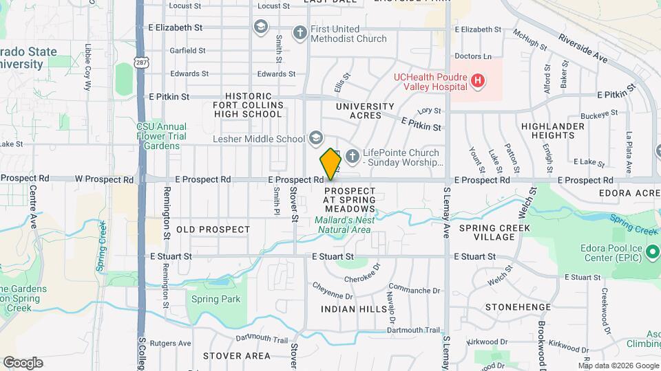 723 E Prospect Rd Map and Location Details