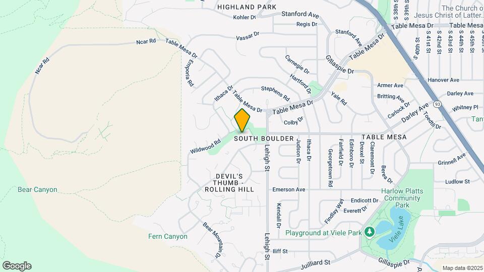 1185 Bear Mountain Dr Map and Location Details