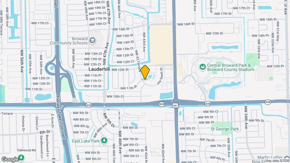 1130 NW 43 Terrace Map and Location Details