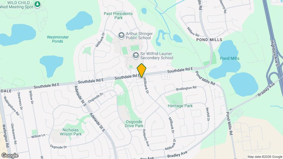 590 Millbank Dr Map and Location Details