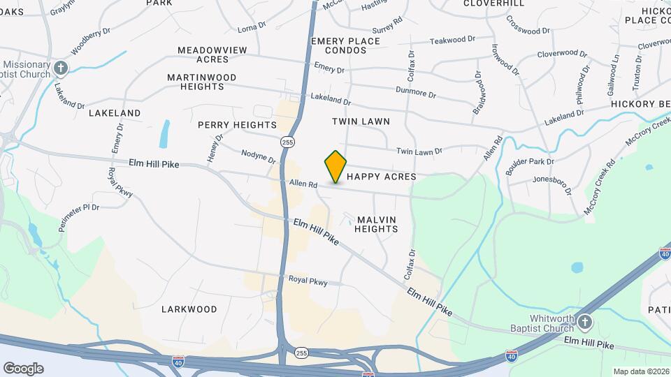 929 Allen Rd Map and Location Details