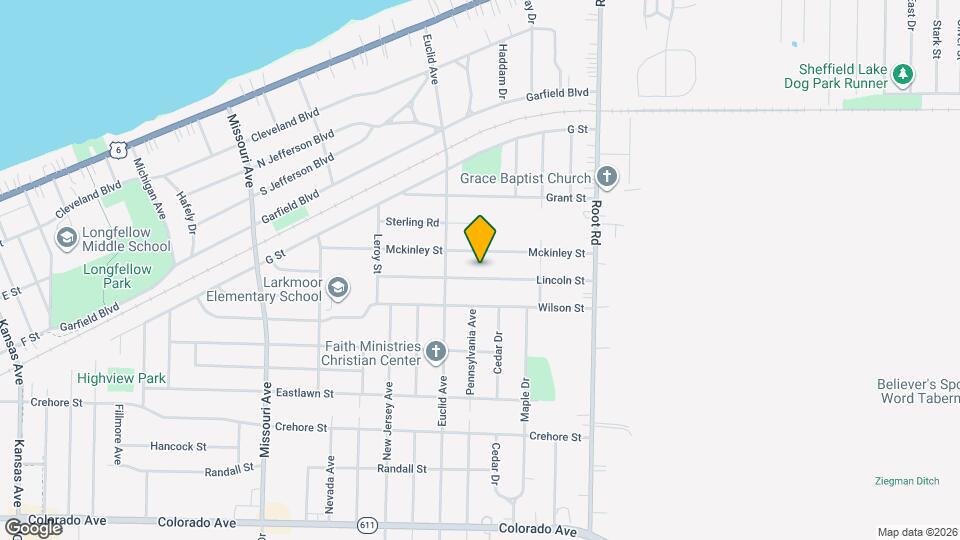 3107 Lincoln St Map and Location Details