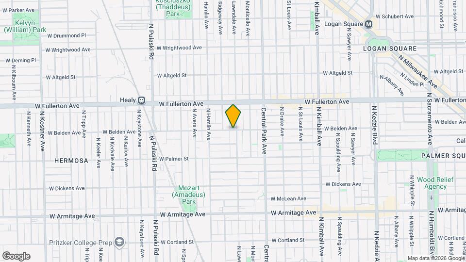 3705 W Belden Ave, Unit First Floor Map and Location Details