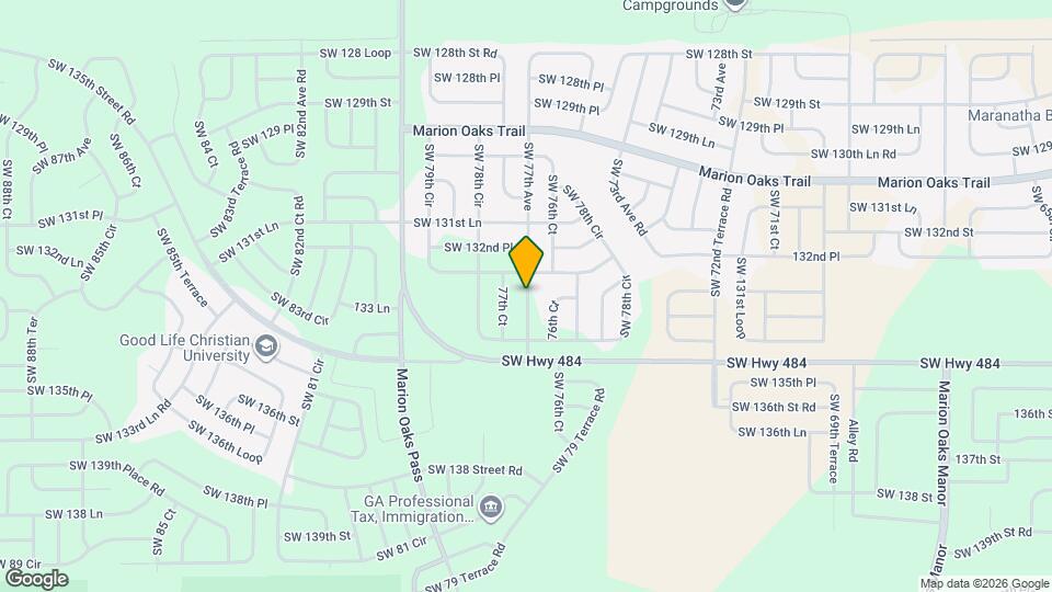 13354 SW 77th Ave Map and Location Details