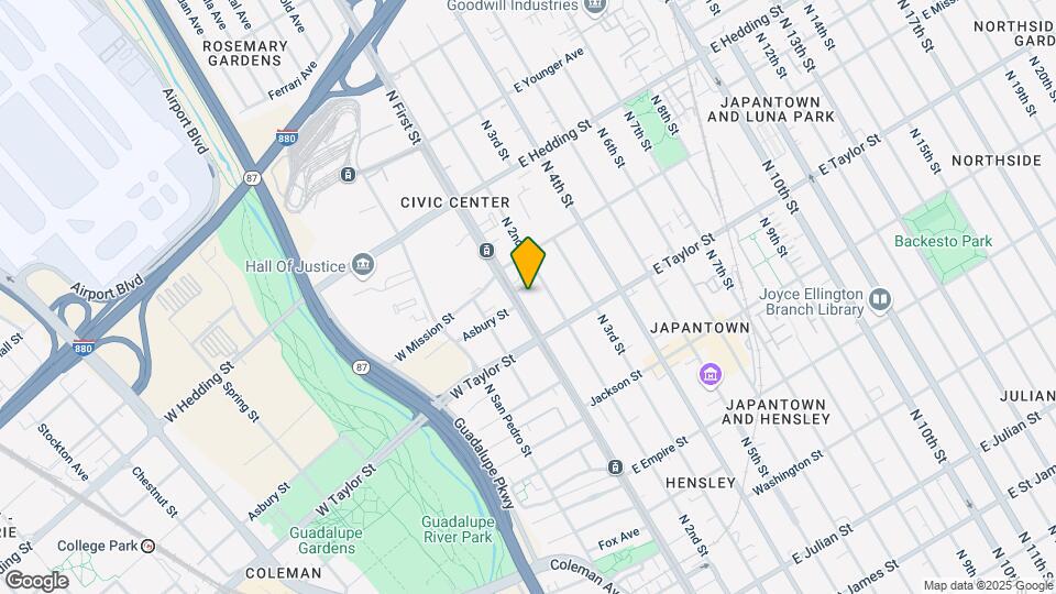 754 N 1st St Map and Location Details