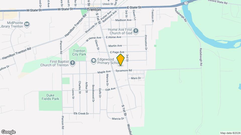 304 Sycamore Rd Map and Location Details