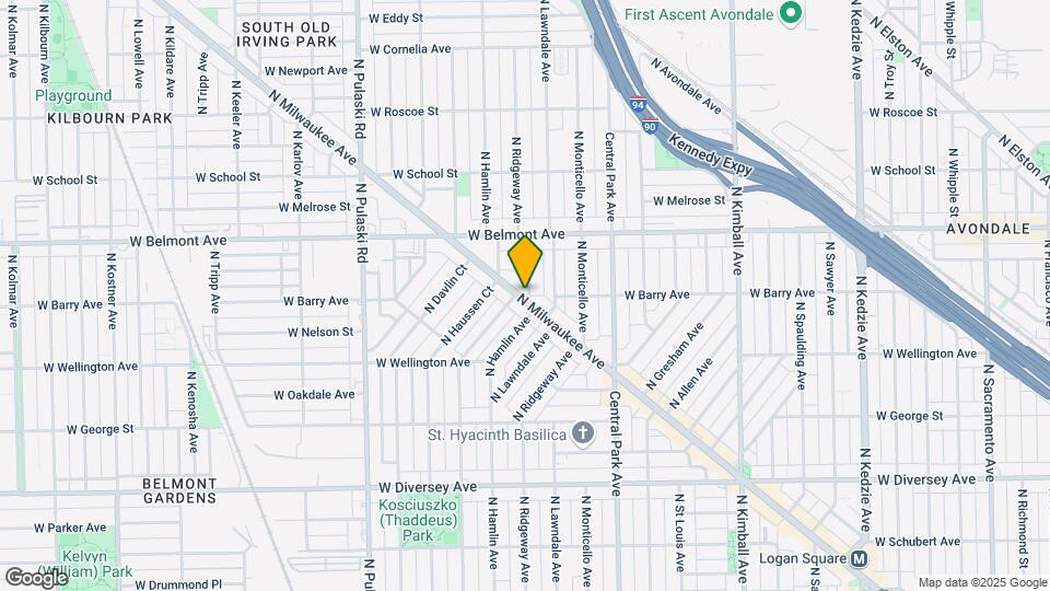 3101 N Milwaukee Ave Map and Location Details