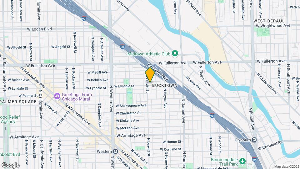 2301 N Leavitt St Map and Location Details