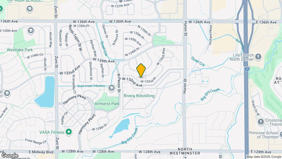 1331 W 132nd Pl Map and Location Details