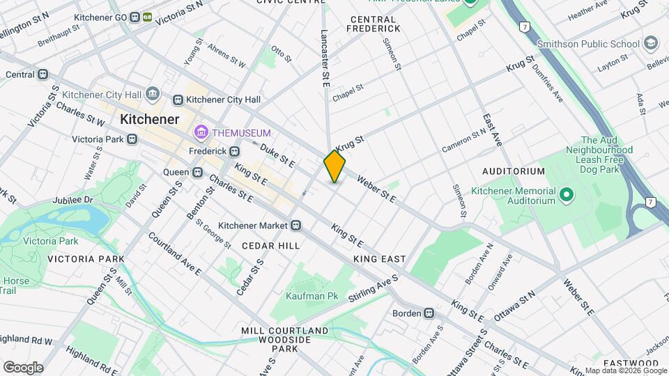 214 Duke St E Map and Location Details