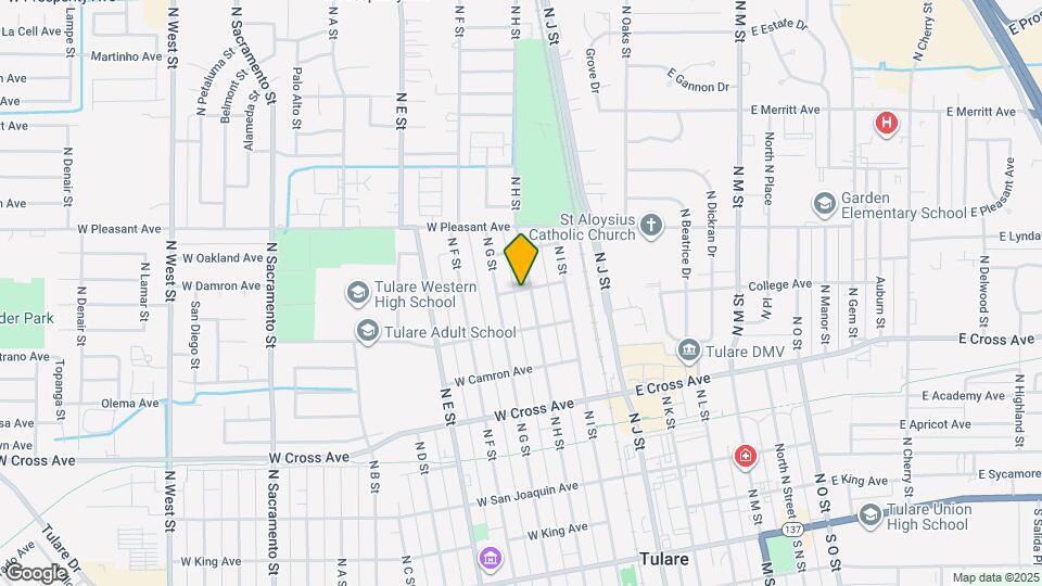 761 N H St Map and Location Details