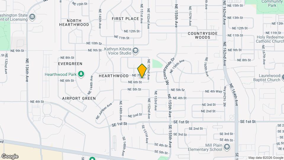 15012 NE 6th St Map and Location Details