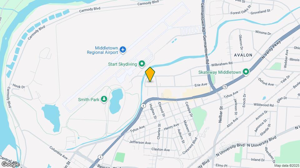 1931 Erie Ave Mapa y Detalles de la Ubicación