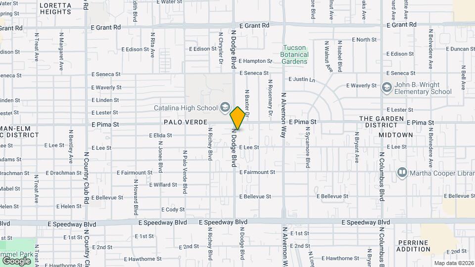 1651 N Pima Ct Map and Location Details