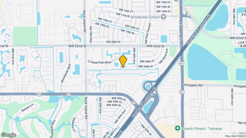 Golf Villas at Sabal Palm Apartments Map and Location Details