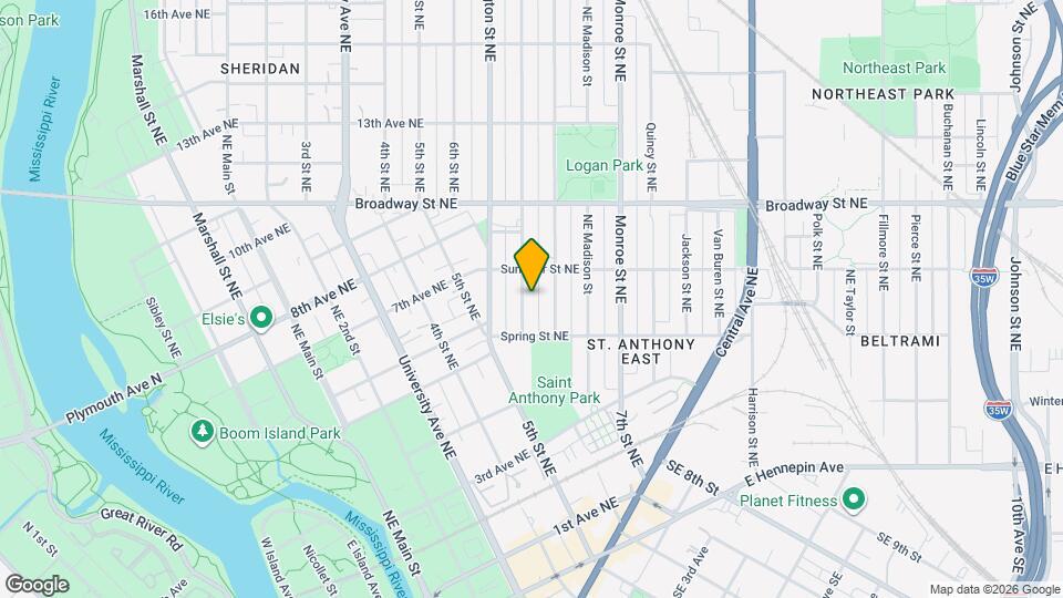 635 Adams St NE Map and Location Details