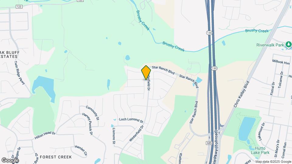 605 Elm Green St Map and Location Details