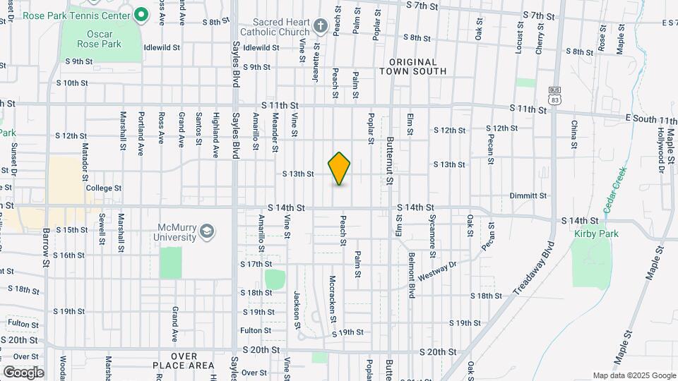 1341 Peach St Map and Location Details