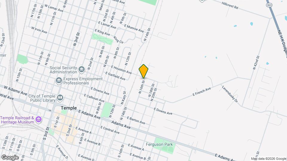 706 N 16th St Map and Location Details