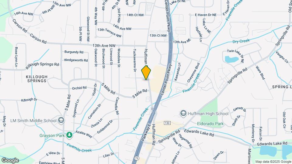 1216 Huffman Rd Map and Location Details
