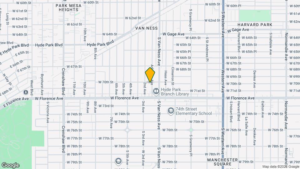 7007 Arlington Ave Map and Location Details