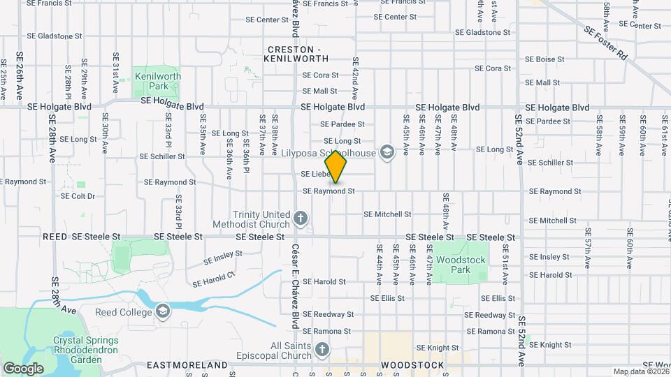 4115 SE Raymond St, Unit 4115 Mapa y Detalles de la Ubicación