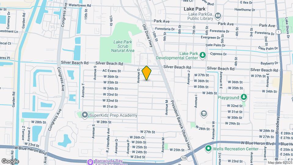 1241 W 36th St Map and Location Details