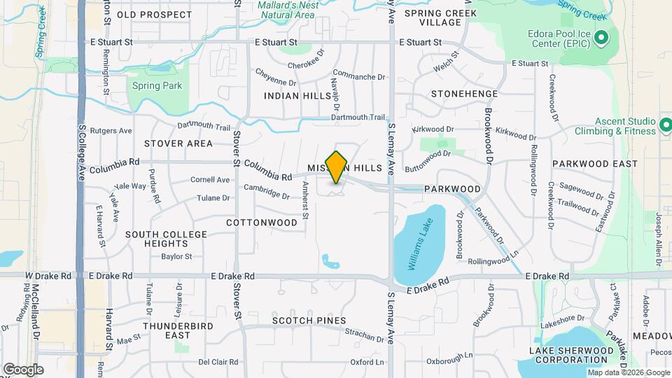 925 Columbia Rd Map and Location Details