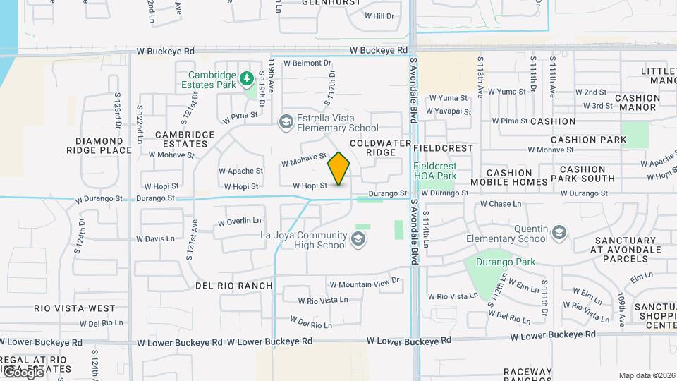 11755 W Hopi St Map and Location Details