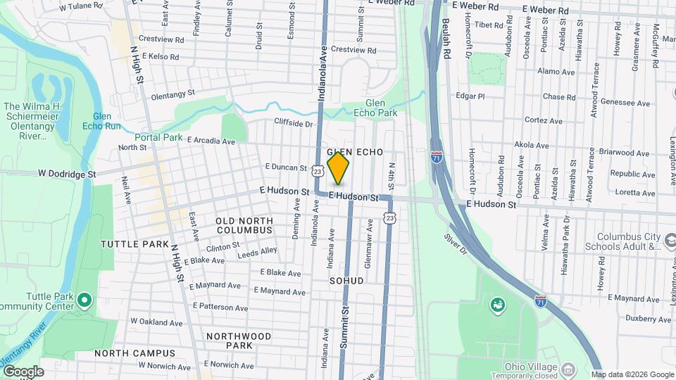 2542 Glen Echo Dr Map and Location Details