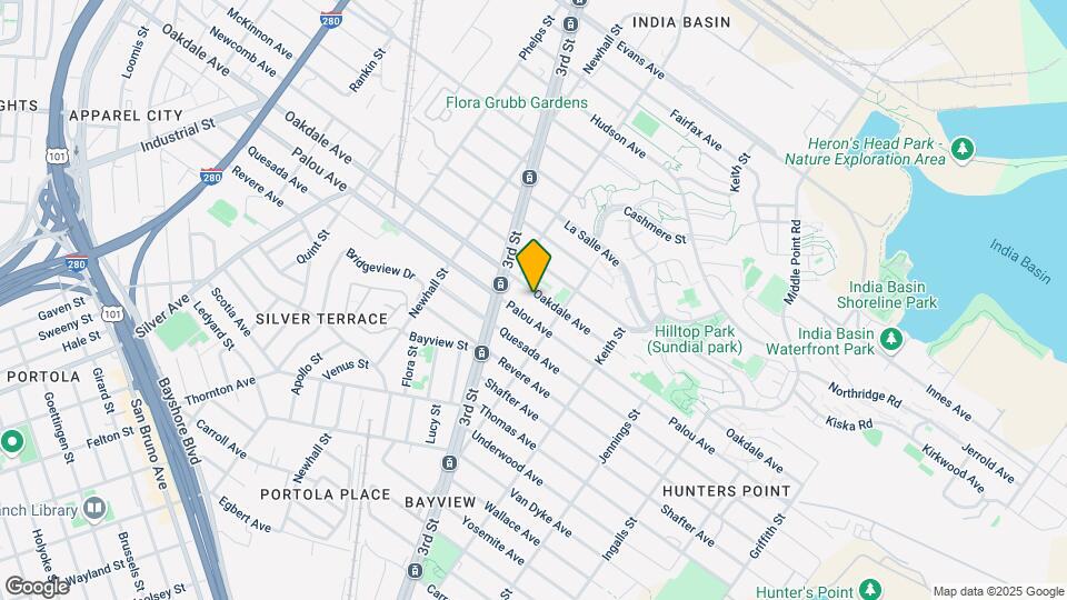 1551 Oakdale Ave Mapa y Detalles de la Ubicación