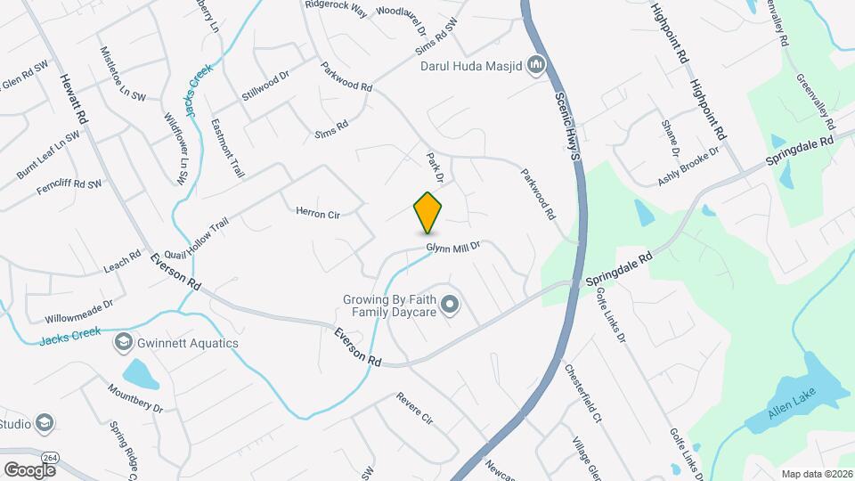 3153 Glynn Mill Dr Mapa y Detalles de la Ubicación