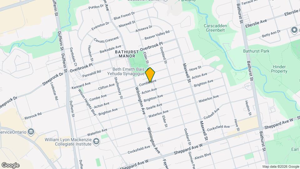 101 Combe Ave, Unit SI ID1597517P Map and Location Details