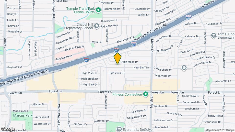 3451 High Bluff Dr Map and Location Details