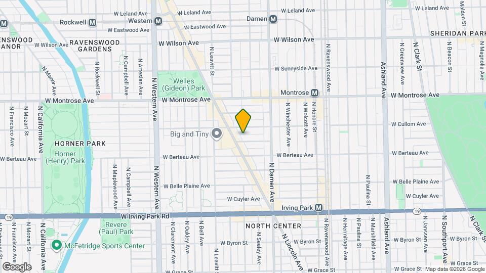 2058 W Hutchinson St, Unit 1 Map and Location Details