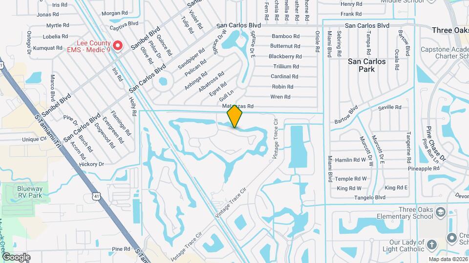 8529 Fairway Bend Dr Map and Location Details