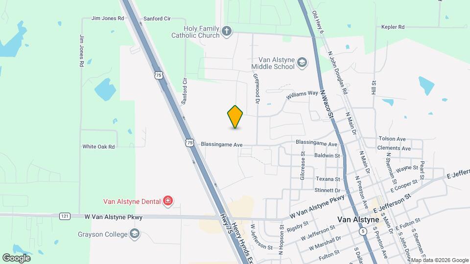 Palladium Van Alstyne Senior Mapa y Detalles de la Ubicación