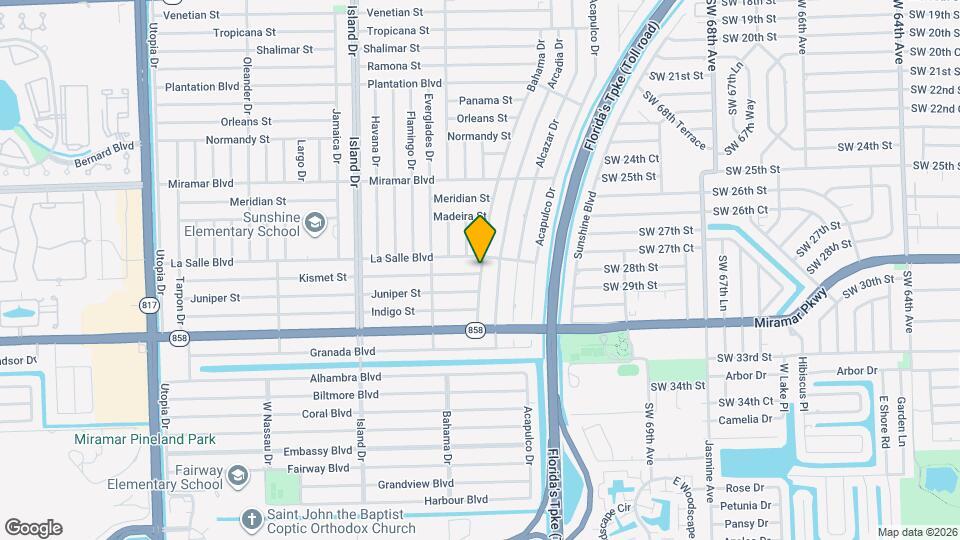 2818 Bahama Dr Map and Location Details