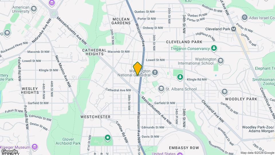 3030 Wisconsin Ave NW Map and Location Details