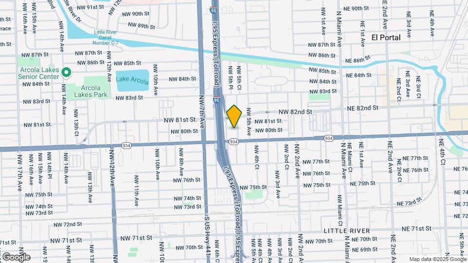 7960 NW 5th Ct Map and Location Details